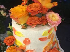 橙色系鲜花蛋糕-艾加柒克蛋糕茶歇甜品台(春熙路店)