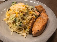 意式细面配烟熏三文鱼-Wagas沃歌斯(大学路店)