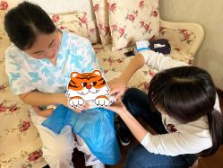 -慧婴轩婴儿理胎发胎毛笔胎毛画手足印(通州店)