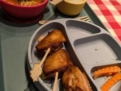 蘑菇汤莜面鱼鱼烤鸡翅儿童餐-西贝(深圳卓悦汇店)