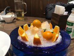 水果拼盘-将相和·海鲜蒸饺大连菜