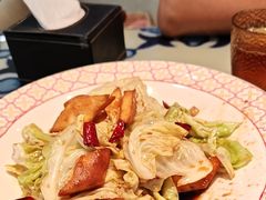 馕炒莲花白-撒拉花儿·新疆菜·清真(太阳宫店)