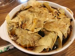 炝豆皮-三鞭一花·独一处·元英砂锅(海光寺店)