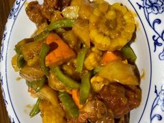 -东来菜馆•手抓海鲜家常菜•海鲜锅贴(鸽子窝店)
