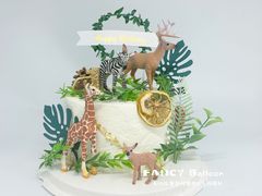 -卡比儿童蛋糕·心意定制·低脂零卡糖动物奶油FancyBALLOON(滨海店)