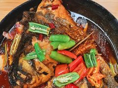 地锅大鱼头-华顺土菜馆(洪岗路店)