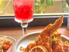 柑橘园里的脆皮炸鸡-双门洞·森系料理(体育西店)