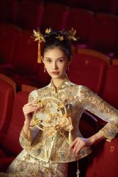 -懿沉香中式嫁衣礼服秀禾服龙凤褂马来褂旗袍总店