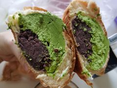抹茶豆馅面包-烘焙町面包店(西四店)
