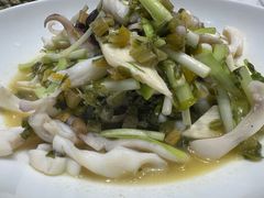 雪菜冬笋炒目鱼-虎哥私房菜(馒头山店)