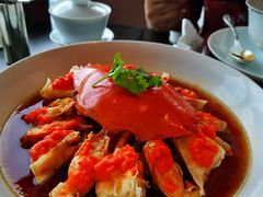 花雕肉碎蒸膏蟹-广州柏悦酒店·悦景轩·粤菜餐厅