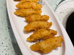 黄金腐皮酿虾胶-烹然四季椰子鸡火锅(团结湖总店)