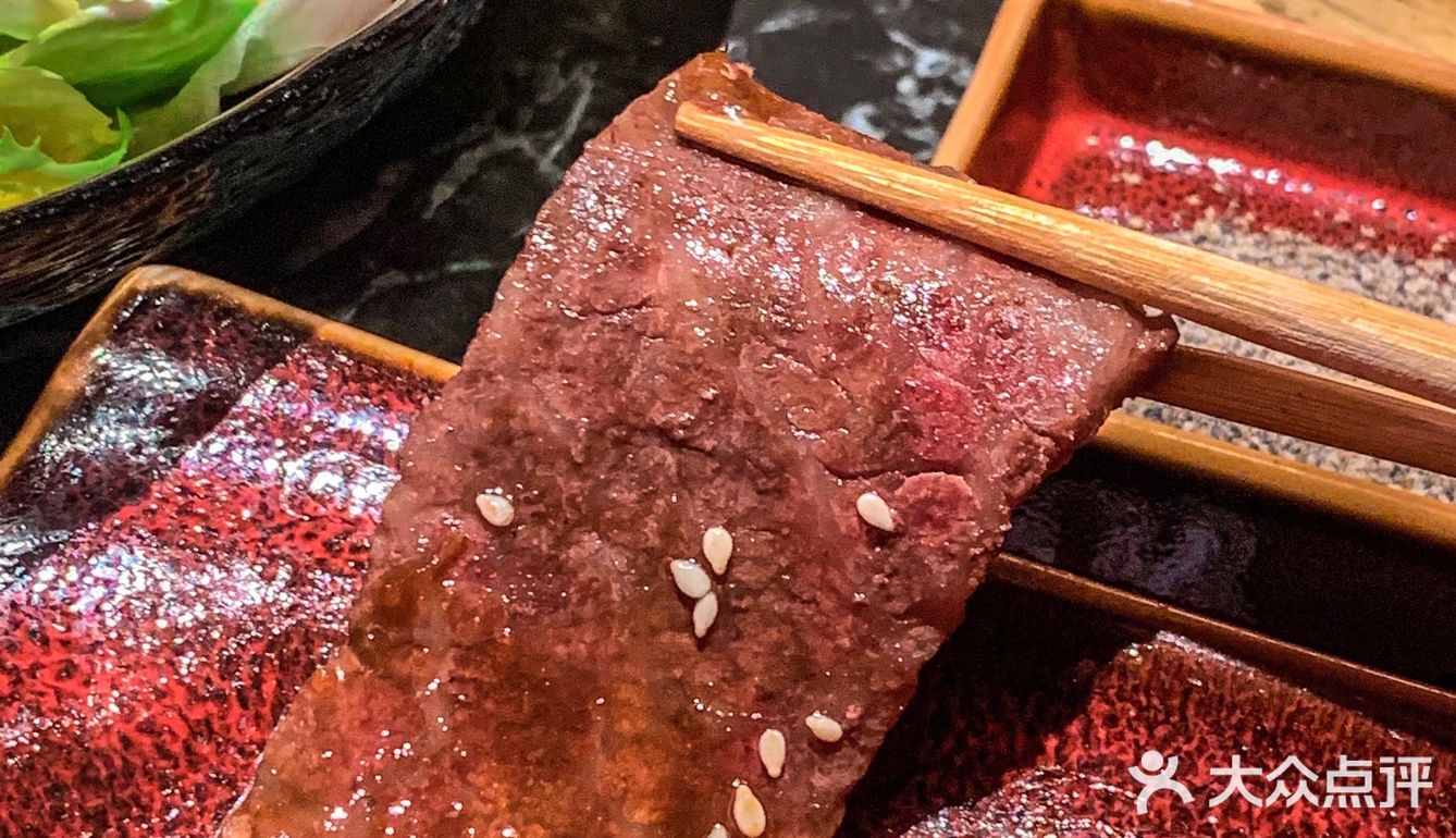 top1和牛烧肉🥩炙烤手握太好吃了！！