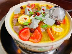 山药排骨牛肉养生汤-花水湾红太阳牛肉汤锅