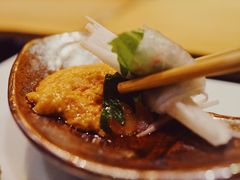 黑鲷山药卷佐安康鱼酱-松涛日本料理