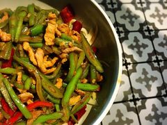 豆角丝炒肉拌转百刀-日上三甘(三里屯店)