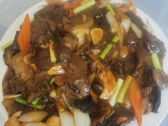 松蘑炒肉-金台阶鱼馆(于桥水库店)