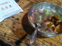 -清真马乐贝腊牛肉蛋黄菜夹馍(马蓉洒金桥店)