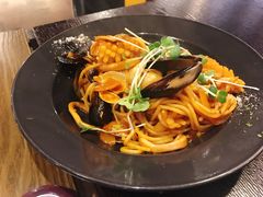 日式辣海鲜意面-机器人火炉披萨