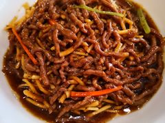 撒子牛肉丝-刘胖子家常菜·蹄花焖藕(中南店)