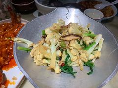 干锅丽水香菇花菜-探花·意境江南菜·唐伯虎文化体验店·松鼠桂鱼(观前店)