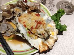 蒜茸/芝士烤生蚝&nbsp;海鲜&nbsp;烧烤-开海·红岛海鲜虾水饺(石老人店)