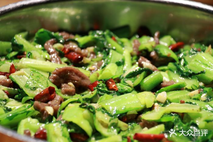 苗厨人家(大融城店)招牌青菜牛肉图片 - 第5张