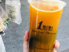 百香绿无糖加波霸仙草-1点点(中山门大街店)