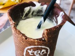 饼干杯奶盖茶-茶是一枝花泡茶店