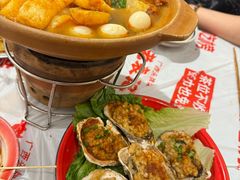 蒜蓉炭烤生蚝6个-老表记广西宵夜螺蛳鸭脚煲(东盟店)