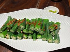 白灼黄秋葵-临家闽南菜(五店市店)