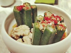 酸辣鲜桃仁炝秋葵-望湘园·小雅(德基店)