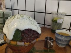 抹茶生乳かき氷-WONDER ICE 萬得冰田(建設路总店)