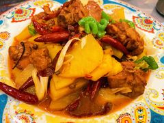 新疆沙湾大盘鸡-巴依老爷新疆美食(清华东门店)