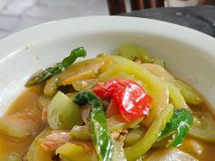 青番茄炒肉-花迹(富春江东街店)