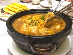 石锅海胆豆腐-谷语中餐厅