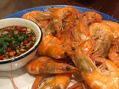 白灼罗氏虾-传统菜农庄(皇姑路店)