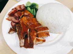 油鸡拼叉烧饭-老字号蛇口德记烧腊饭店·海鲜加工