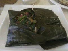 蕉叶包野菜-蜜桃餐厅(朝阳大悦城店)