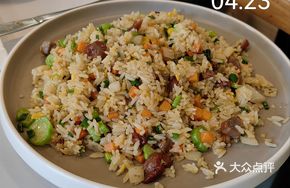 Barbecue Pork and Chinese Broccoli Fried Rice