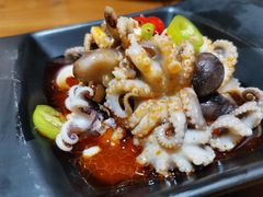 -东来菜馆•手抓海鲜家常菜•海鲜锅贴(鸽子窝店)