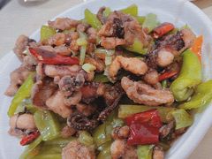 干煸鱿鱼-满口香饭店
