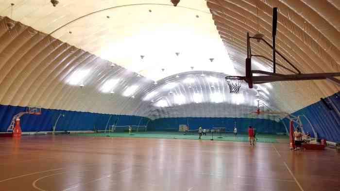 北京建筑大学大兴校区气膜体育馆-"场馆很专业.