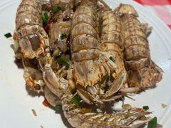 椒盐皮皮虾-在老街·淮安大排档·甜麻干煸龙虾·烧烤(河下古镇店)