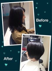 Jamie小洁作品—剪发前后对比-TONI&GUY