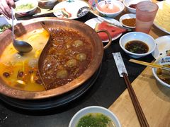 现做油豆皮-老版火锅(半坡店)