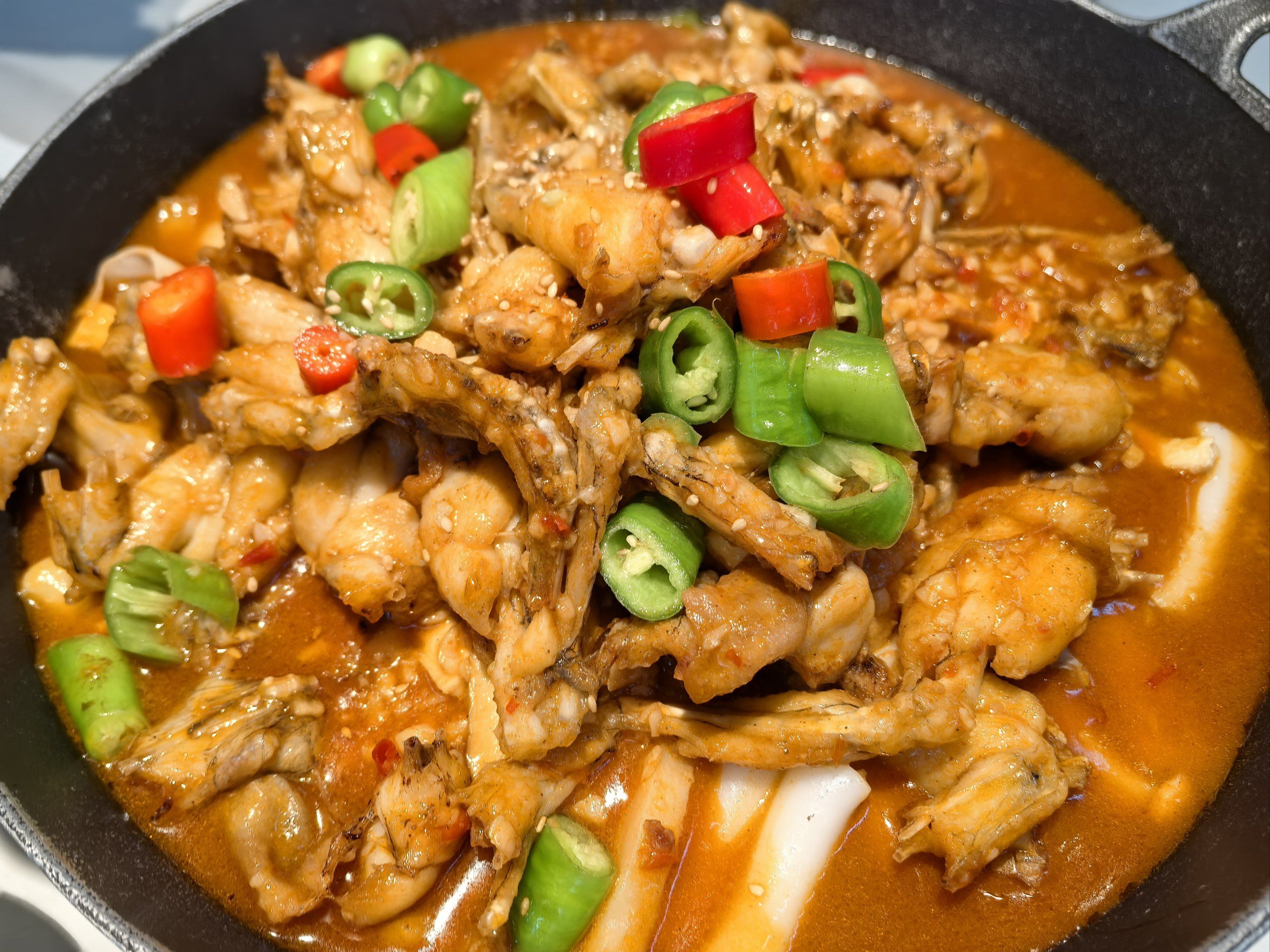 实在是拒绝不了蒜香牛蛙啊!太能炫了