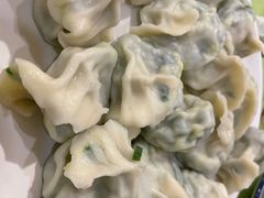 素三鲜韭菜鸡蛋虾仁饺子-大眼锅贴水饺(河东店)