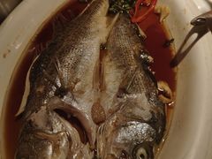 葱椒鲈鱼-绿茶餐厅(华联万柳店)