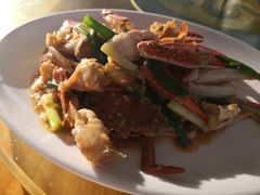 姜葱炒花蟹-七鲜渔港美食餐厅(巽寮湾海景店)